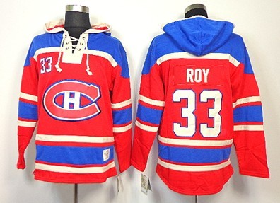 Montreal Canadiens #33 Patrick Roy Red Old Time Hockey hoodies Montreal Canadiens #33 Patrick Roy Red Old Time Hockey hoodies